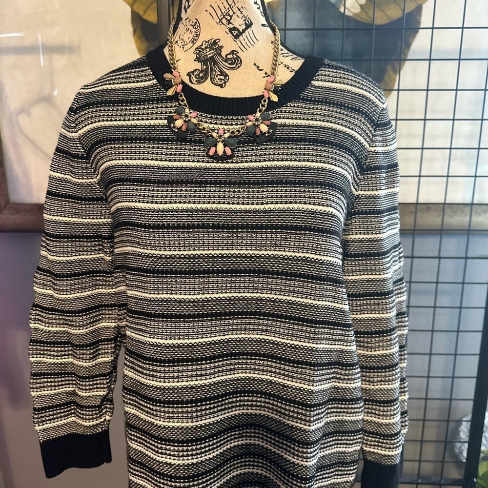 Striped Black and White Sweater